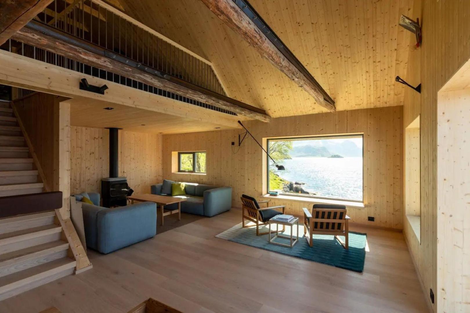 Minkfarmen, Spacious Seaside Cabin With Scenic View Ramberg Dış mekan fotoğraf